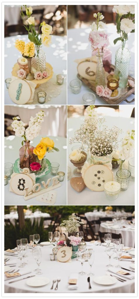  some awesome centerpieces with the help of my favorite floral goddess 